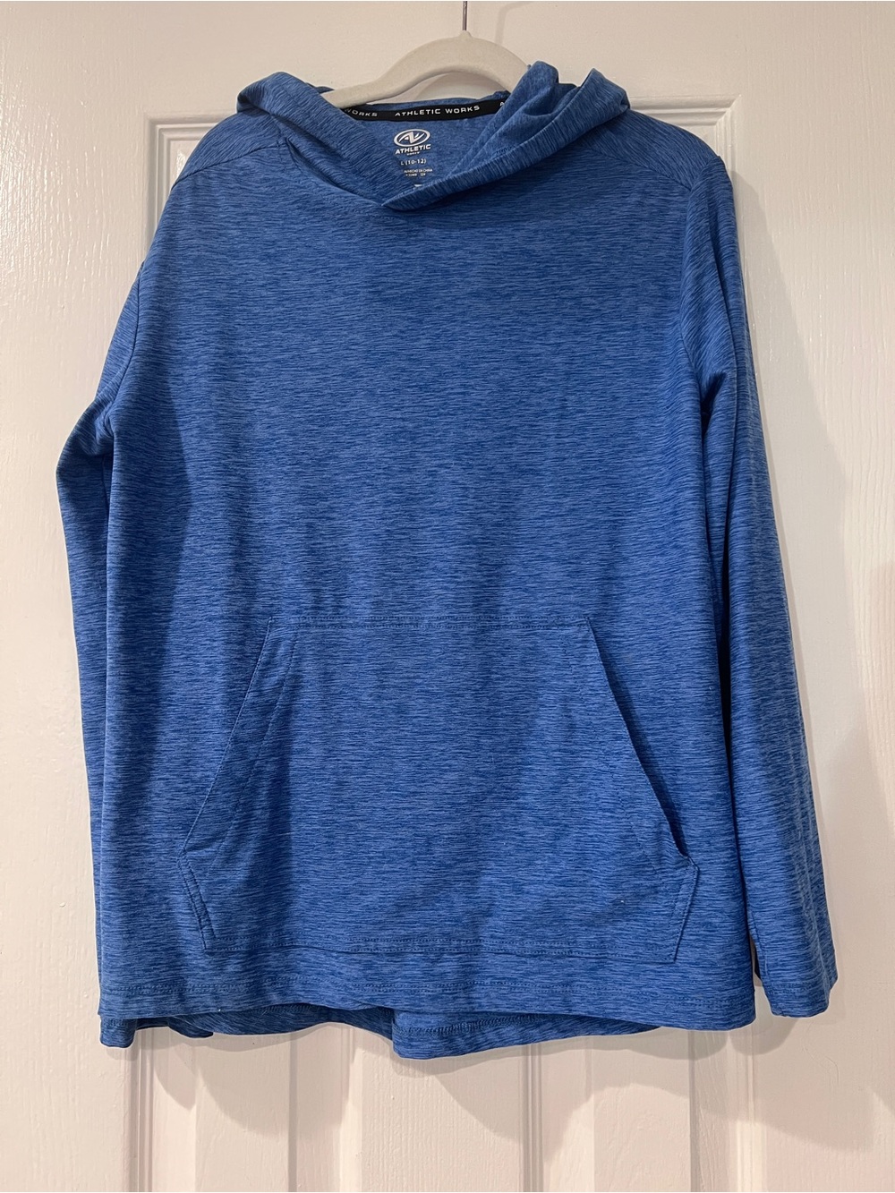 Kids Lightweight Heather Blue Pullover Hoodie